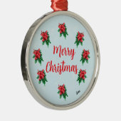Ornament : Frohe Weihnachten Aus Metall (Rechts)