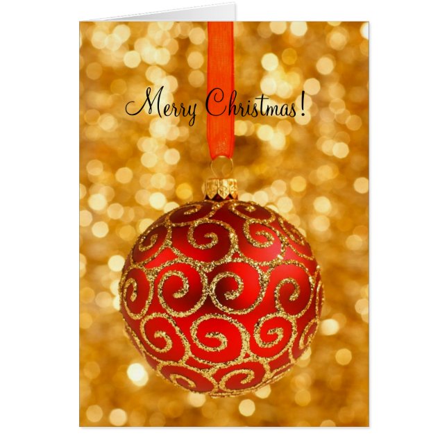 Ornament Frohe Weihnachtskarte (Vorne)