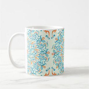 Ornament für Keramik Fliesen. Abstraktes Muster. Kaffeetasse