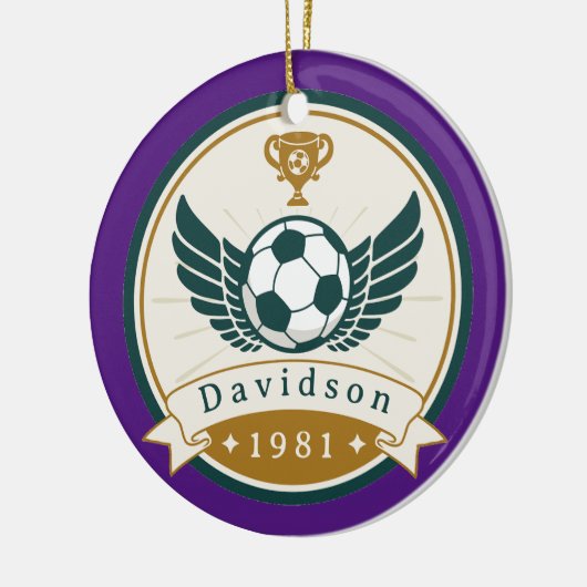 Ornament - Fußball - Personalisiert - Name hinzufü (Links)