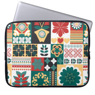Ornament, geometrische Anordnung der Elemente, das Laptopschutzhülle