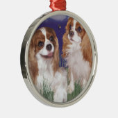 Ornament, Geschenk, cavalier spaniel Metall-Verzie Ornament Aus Metall (Rechts)