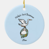 Ornament gewinnt eine rosa und blaue Seite mit Nam (Hinten)