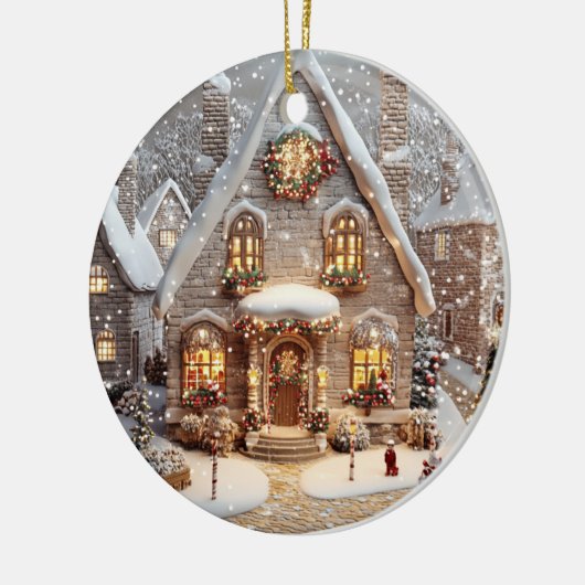 Ornament Gingerbread Candy Hütte (Links)