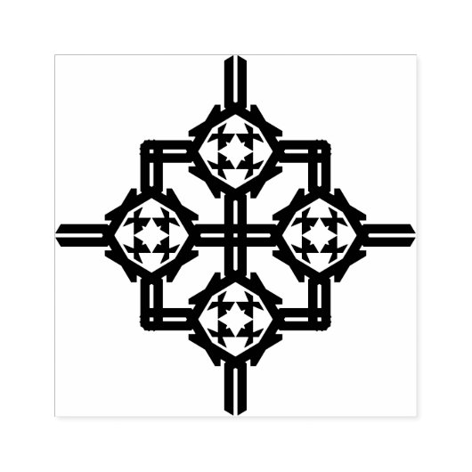 Ornament Gummistempel (Prägung)