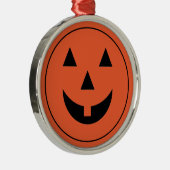 Ornament Halloween Pumpkin-Gesicht Aus Metall (Rechts)