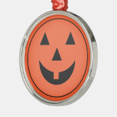 Ornament Halloween Pumpkin-Gesicht Aus Metall (Links)