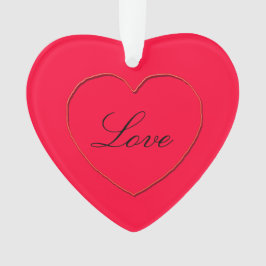 Ornament - Herz mit Namen
