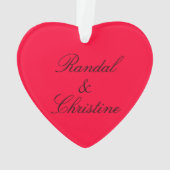 Ornament - Herz mit Namen (Rückseite)