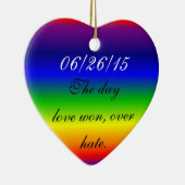 Ornament - Herz - Prismatischer Regenbogen (Rechts)