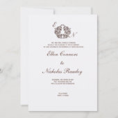 Ornament Hochzeit Einladung (Vorderseite)