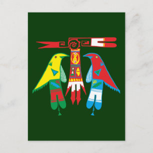 Ornament Indianer Native American Postkarte