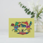 Ornament Indianer Native American Postkarte (Stehend Vorderseite)