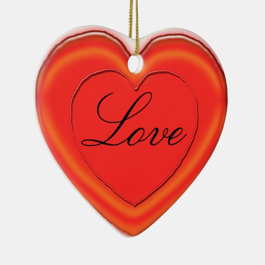 Ornament - Jelly Herz mit Namen (Rechts)