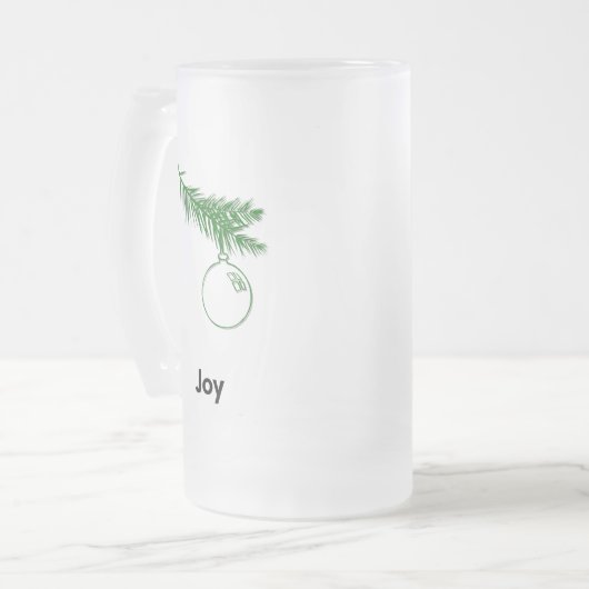 Ornament Joy Mattglas Bierglas (Vorderseite Links)