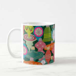 Ornament Jumble Coffee Tasse