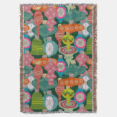 Ornament Jumble Throw Blanket Decke (Vorderseite Vertikal)