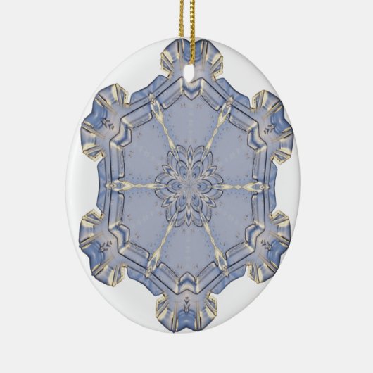 Ornament - Keramik - Digitale Schneeflocke 1 (Rechts)