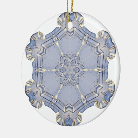 Ornament - Keramik - Digitale Schneeflocke 1 (Links)
