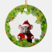 Ornament - Kranz mit der Santa Maus (Vorne)