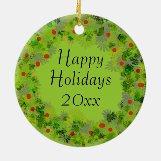 Ornament - Kranz mit der Santa Maus (Hinten)