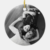 Ornament Leopard Print Wedding Date Keepsake (Hinten)