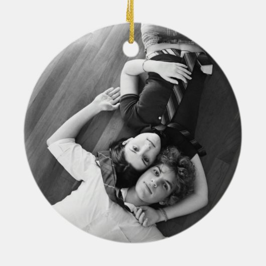 Ornament Leopard Print Wedding Date Keepsake (Hinten)