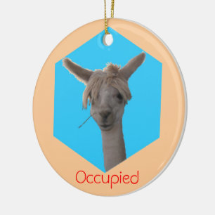Ornament - Llama besetzt hängen