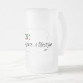 Ornament Mattglas Bierglas (VorderseiteRechts)