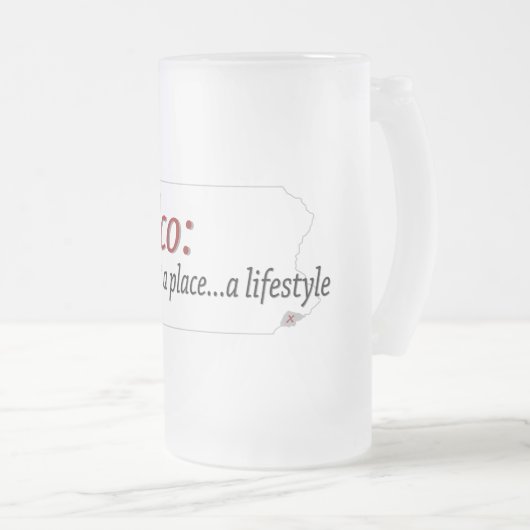 Ornament Mattglas Bierglas (VorderseiteRechts)