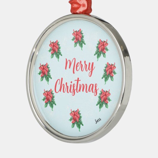 Ornament : Merry Christmas Aus Metall (Links)