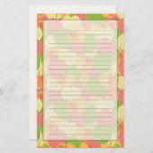 Ornament mit Äpfeln Briefpapier (Vorne/Hinten)