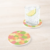 Ornament mit Äpfeln Getränkeuntersetzer (Seite)