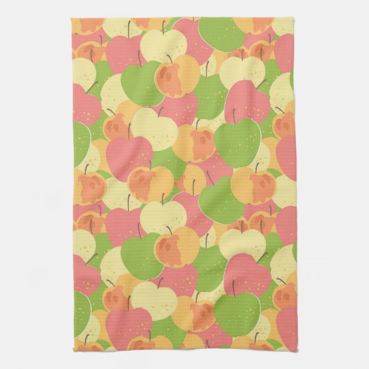 Ornament mit Äpfeln Küchentuch (Vertikal)