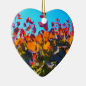 Ornament mit Bild von Herbstlauben (Rechts)