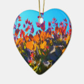 Ornament mit Bild von Herbstlauben (Links)
