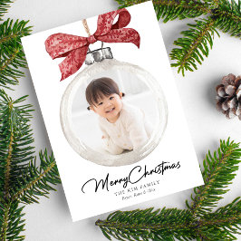 Ornament mit Bow Foto Weihnachten