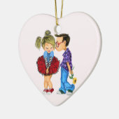 Ornament mit Couple Liebe (Links)