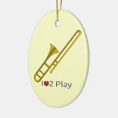 Ornament mit Darstellung einer Posaune (Links)