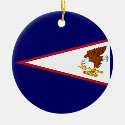 Ornament mit der Fahne Amerikanisch-Samoas (Vorne)