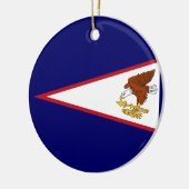 Ornament mit der Fahne Amerikanisch-Samoas (Links)
