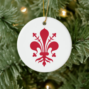 Ornament mit der Fahne von Florenz, Toskana