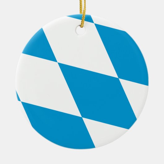 Ornament mit der Flagge Bayerns, Deutschland (Vorne)