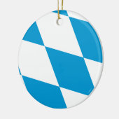 Ornament mit der Flagge Bayerns, Deutschland (Links)