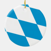 Ornament mit der Flagge Bayerns, Deutschland (Hinten)