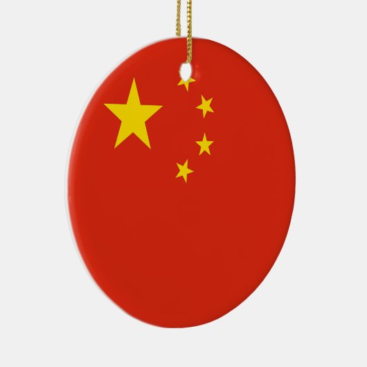 Ornament mit der Flagge der China (Rechts)