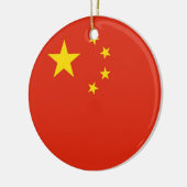 Ornament mit der Flagge der China (Links)