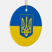 Ornament mit der Flagge der Ukraine (Rechts)