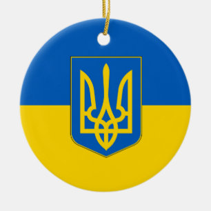 Ornament mit der Flagge der Ukraine