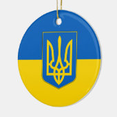Ornament mit der Flagge der Ukraine (Links)